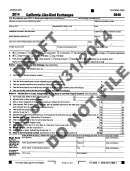 California Form 3840 Draft - California Like-kind Exchanges - 2014