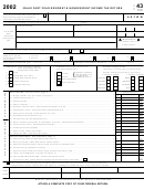Form 43 - Idaho Part-year Resident & Nonresident Income Tax Return - 2002
