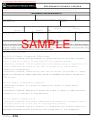 Form 0750 Sample - Performance Appraisal Program Printable pdf