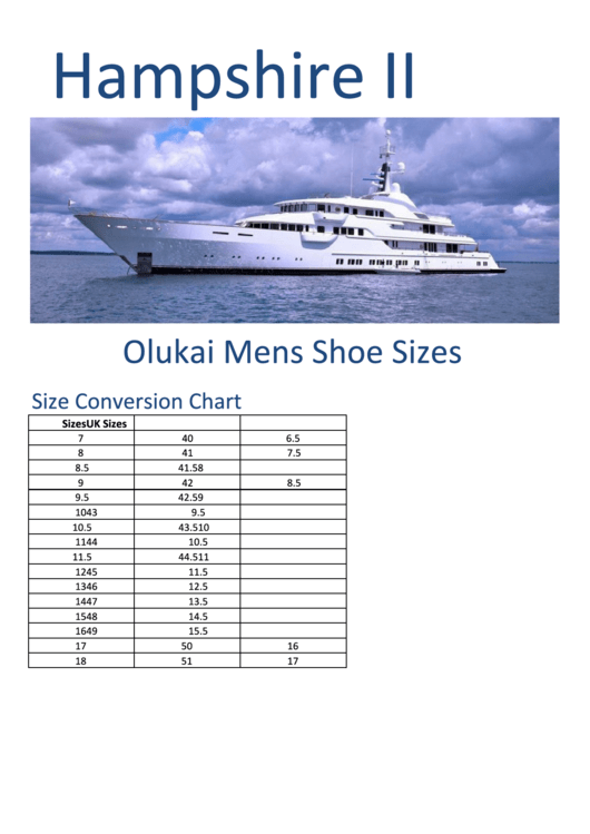 M.y. Hampshire Ii Olukai Mens Shoe Size Conversion Chart Printable pdf