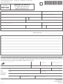 Form Ref-620 - Application For Refund Of Vt Sales And Use Tax Or Meals And Rooms Tax