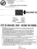 Instructions For Annual City Of Ashland Income Tax Return Form