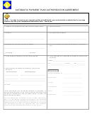 Automatic Payment Plan Authorization Agreement Form - Delaware Division Of Revenue