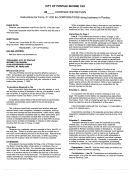 Instructions For Form P-1120 - City Of Pontiac Income Tax Corporation Return Printable pdf