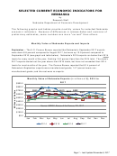 Selected Current Economic Indicators For Nebraska - Department Of Economic Development Printable pdf