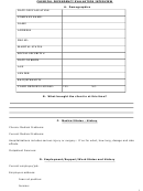 Chemical Dependency Evaluation Interview Form