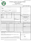 Form Ac-1 - Athens County Hauling Permit