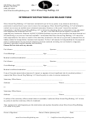 Veterinary Instructions And Release Form!