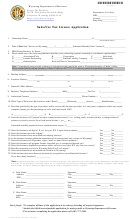 Ets Form 001.1 - Sales And Use Tax License Application Form - Wy Department Of Revenue - 2015