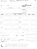 Form 10 - Wyoming Vendor Sales/use Tax Return Printable pdf