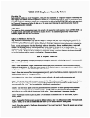Form Eqr Employers Quarterly Return Instructions - City Of Youngstown Printable pdf