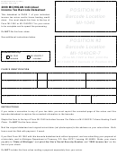 Form 4220 - Michigan Individual Income Tax Barcode Datasheet - 2008