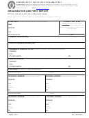 Form Cos-1-1.0 - Organization And First Report - Stock Or Non-stock Corporations