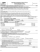 Form 8868 - Application For Extension Of Time To File An Exempt Organization Return - Filing Example (with Form 990 As Filed Return)