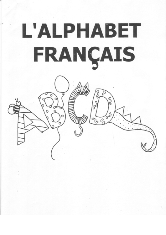 French Alphabet And Pronounciation Printable pdf