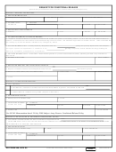 Dd Form 368 - Request For Conditional Release