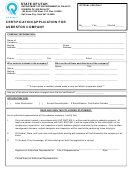 Certification Application For Asbestos Company Form - Department Of Environmental Quality
