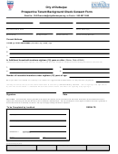 Prospective Tenant Background Check Consent Form - City Of Dubuque