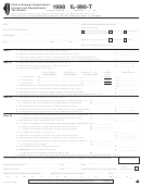 Form Il-990-t - Illinois Exempt Organization Income And Replacement Tax Return - 1998
