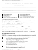 Hcd Benefits Status Form 1 - Statement Of Citizenship, Alienage, And Immigration Status For State Public Benefits