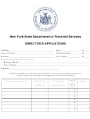 Director's Affiliations Form - New York State Department Of Financial Services