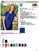 L3930r - Fruit Of The Loom Heavy Cotton Hd Ladies T-shirt Size Chart