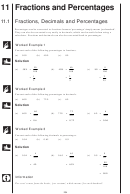 Fractions And Percentages Worksheet Printable pdf