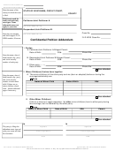 Form Gf-179 - Confidential Petition Addendum - Wisconsin Circuit Court