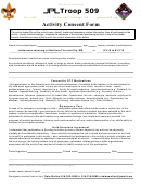 Activity Consent Form - Boy Scouts Of America