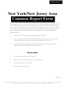 New York/new Jersey Area Common Report Format Printable pdf