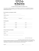 Pet Sitting Veterinary Medical Care Release Form