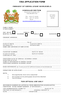 Visa Application Form - Embassy Of Sierra Leone In Brussels