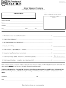 Form Otp-6 - Other Tobacco Products Out-of-state Distributor Tax Return