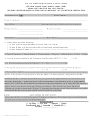 Senior Citizen/disabled Veteran Real Property Tax Exemption Application Form - Cbj Assessor's Office - 2004