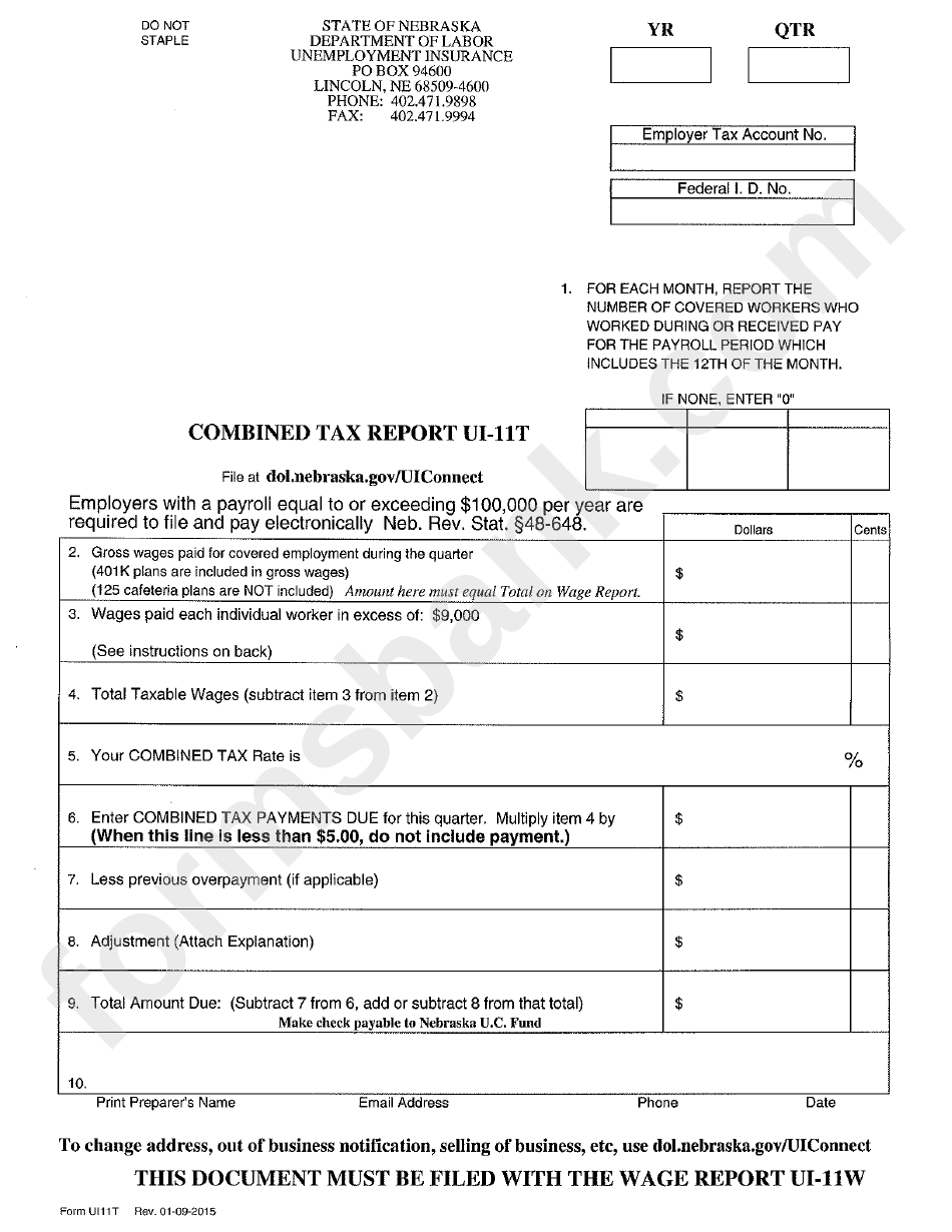 form-ui-11t-combined-tax-report-nebraska-department-of-labor
