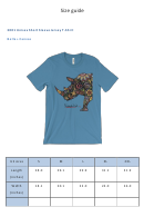 Unisex Short Sleeve Jersey T-Shirt Size Guide Printable pdf