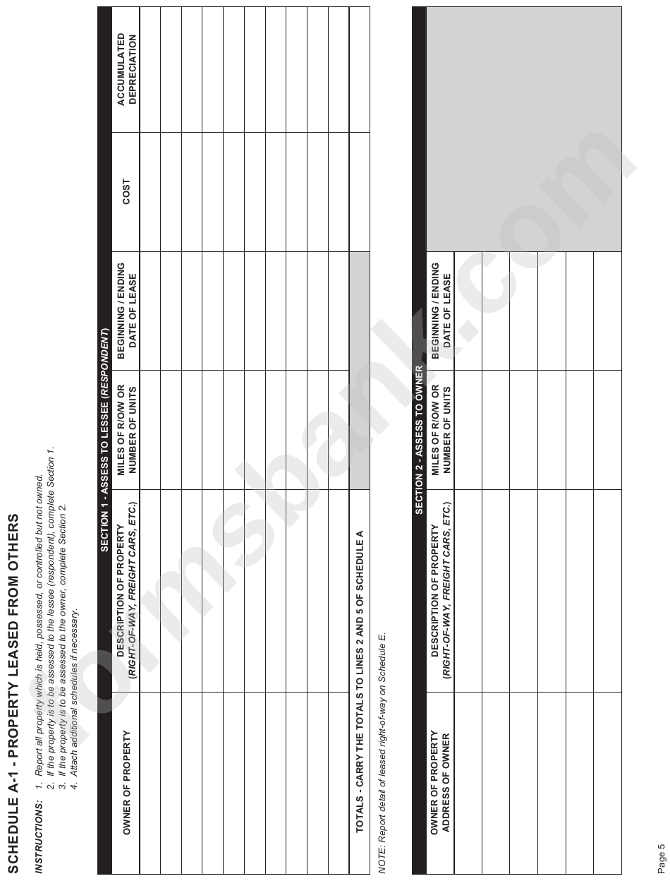 Annual Report Railroad Property - Indiana Department Of Local Government Finance