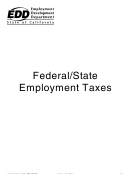 Form De 545 - Federal/state Employment Taxes