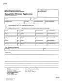 Request To Withdraw Information - Alaska Permanent Fund Dividend Division - 2006