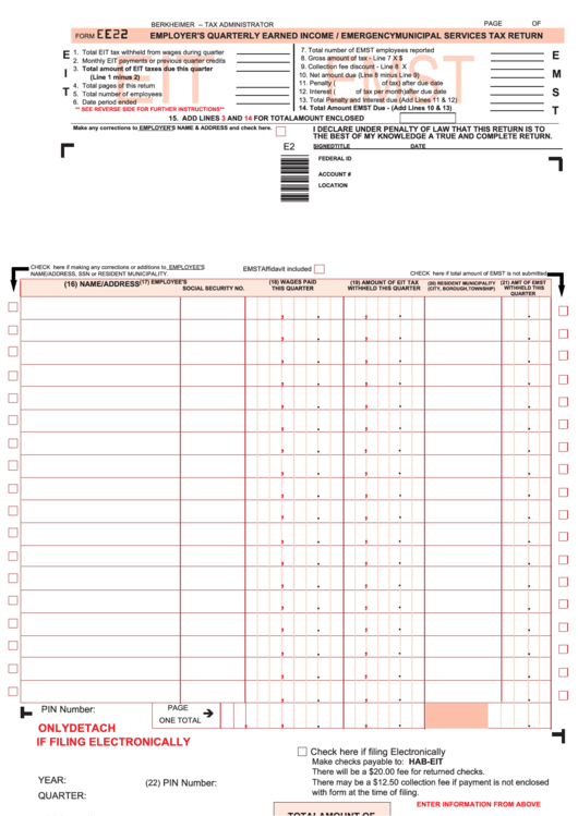 Berkheimer Printable Tax Form Printable Forms Free Online