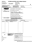 Form Wyo056 - Wyoming Quarterly Ui/wc Summary Report - Department Of Employment