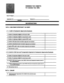 Maryland Form At3-74 - Business Tax Credits - 2006 Printable pdf