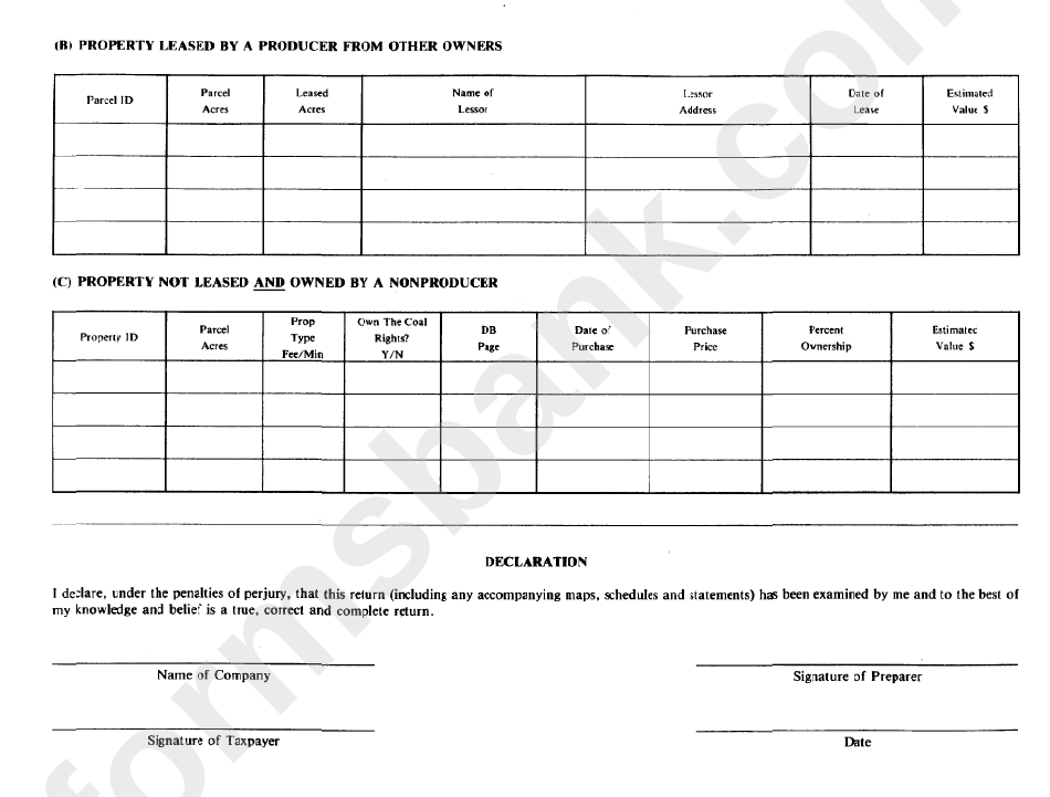 Form 62a024 - Undeveloped Oil And Gas Property Tax Return - Kentucky Department Of Property Taxation