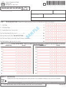 Form Su-451 Sample - Sales And Use Tax Return - Vermont Department Of Taxes