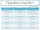 Flying Geese Sizing Chart