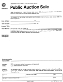 Form 2434 - Notice Of Public Auction Sale - Internal Revenue Service