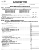 Form 304 - New Jobs Investment Tax Credit - New Jersey Corporation Business Tax