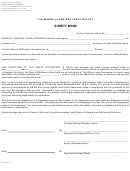 Odm Form 5-08 - The Mining Lands Reclamation Act Surety Bond - Oklahoma Department Of Mines