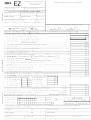 Form 200-03 Ez - Delaware Individual Resident Income Tax Return - 2003