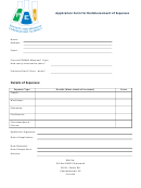 Application Form For Reimbursement Of Expenses